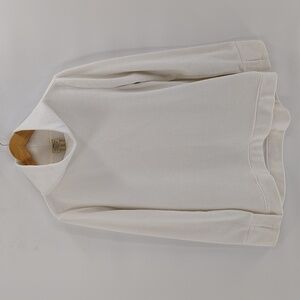 Telluride Clothing Co. pullover top ivory white large pockets and thumb holes